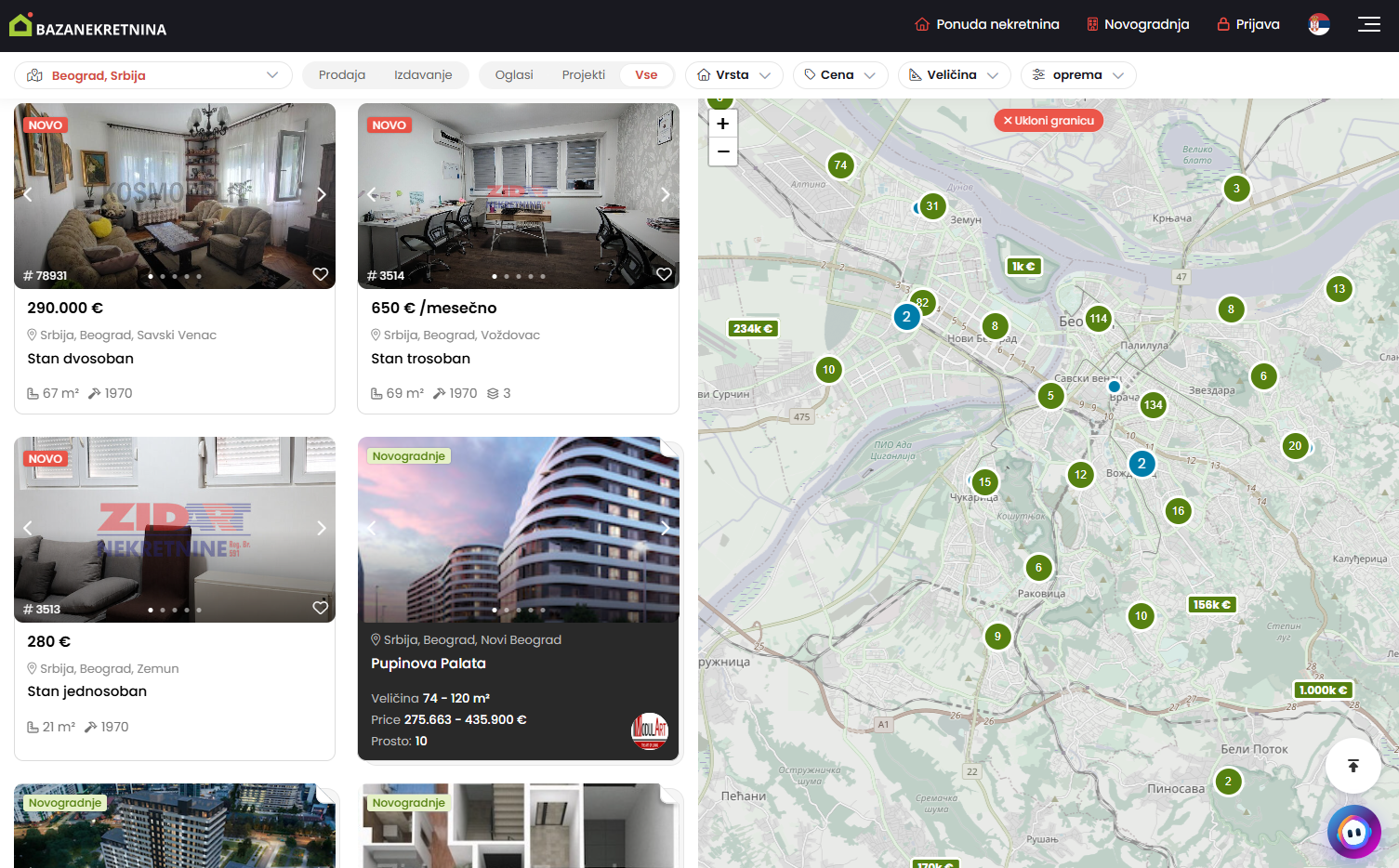 Najveći regionalni portal za nekretnine na više jezika sa ponudom iz regiona